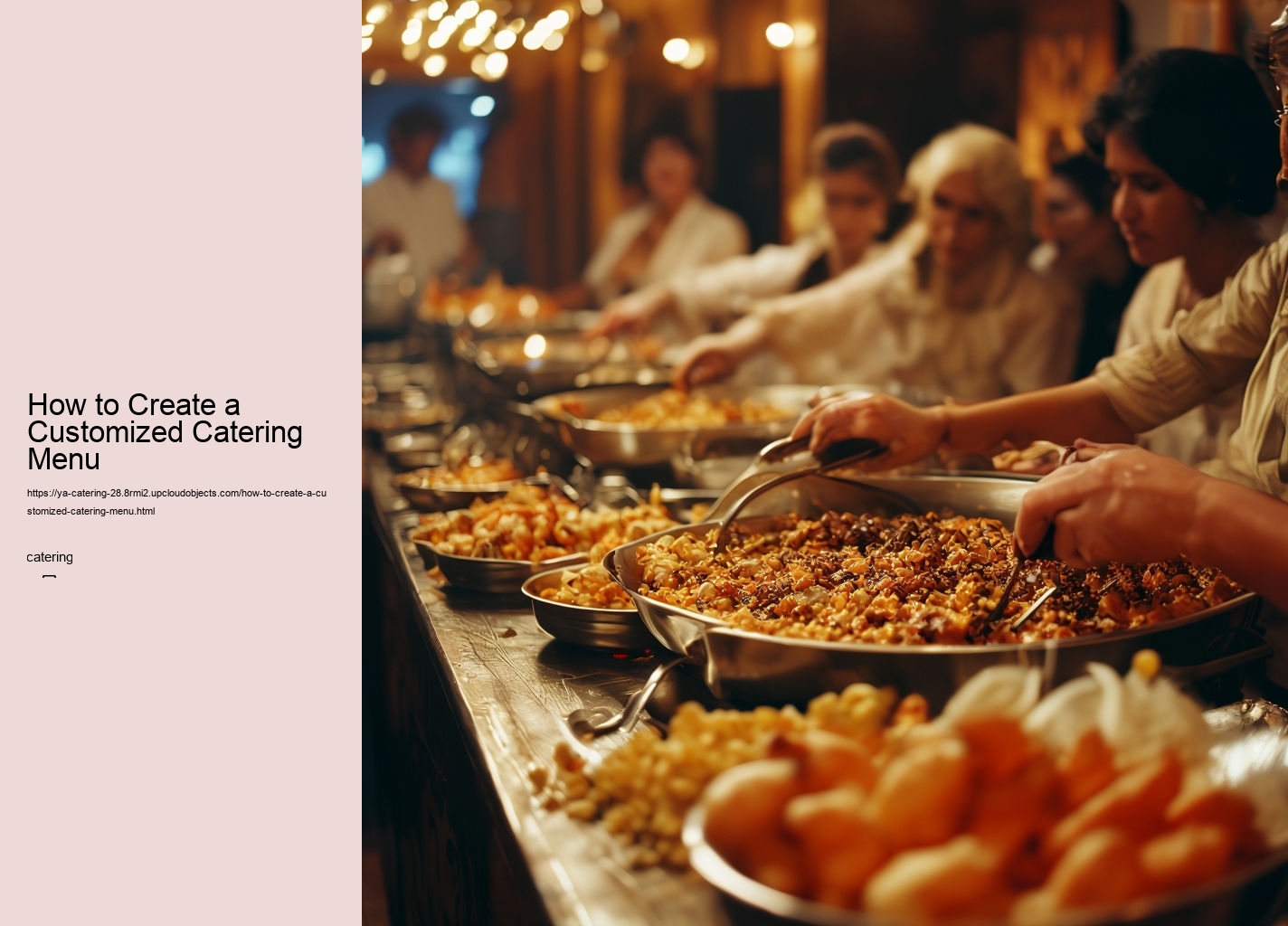 How to Create a Customized Catering Menu